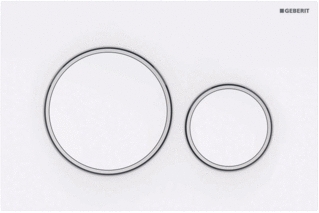 Geberit Sigma20 bedieningspl. wit/mat wit/wit 115.882.11.1